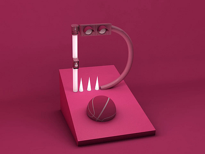D - Hello Dribbble!! 36daysoftype 3d animation animation cinema4d debut dribbble motion graphic texture typography