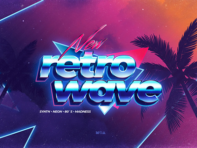 80s Retro Text Effects