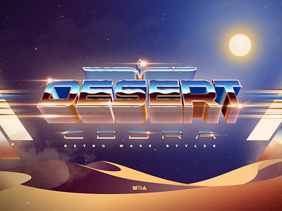 80s Retro Text Effects