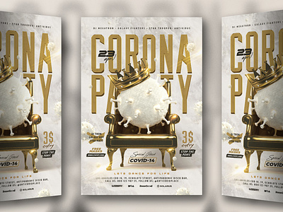 Corona Party Flyer
