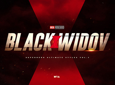 Superhero Ultimate Text Effects vol.3 3d avengers black comics effects hero iron ironman logo man marvel mockup photoshop style styles superhero template text type widow