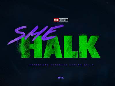 Superhero Ultimate Text Effects vol.3 3d avengers comics effects hero hulk iron ironman logo man marvel mockup photoshop she style styles superhero template text type