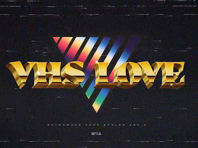 80s Retro Text Effects vol.2 1980s 3d 80`s 80s effect effects label logo mockup neon new photoshop retro retrowave style styles synth synthwave text wave