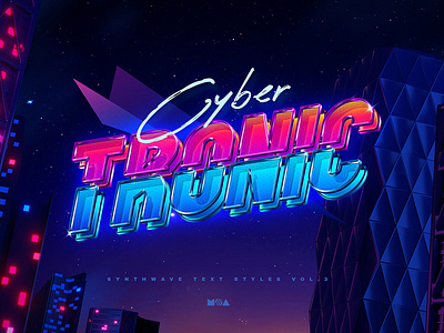 80`s Retro Text Effects vol.3 Synthwave Retrowave 1980s 3d 80`s 80s effect effects label logo mockup neon new photoshop retro retrowave style styles synth synthwave text wave