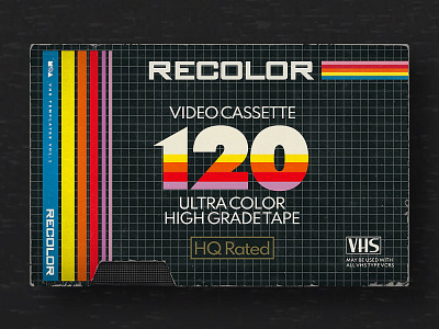 VHS Retro Videocassette Templates vol.1