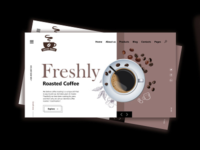 template UI Design - coffee shop