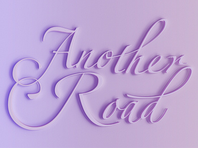 Another Road lettering script typography