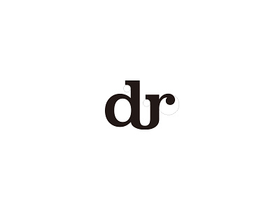 dr Monogram d identity lettering logo mark monogram r symbol typography