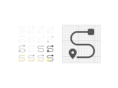 Route Icon bus car icon location map mobility route shuttle ui