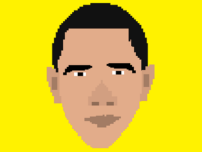 Barack Obama Pixel by Liniki Andrade on Dribbble