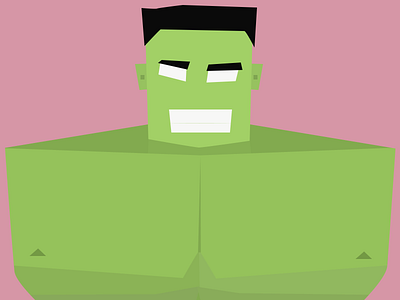 Hulk art avengers design flat green heroes hulk marvel minimalist photoshop