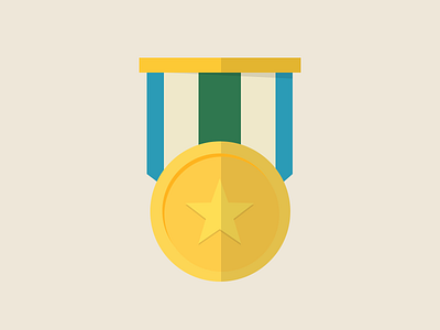 Medal for Brazil brazil cup design flat icons illustration medal photoshop star
