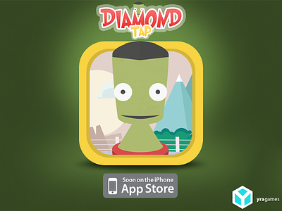 Diamond Tap - iOS Game app apple game green icon ios ios 7 ios game iphone mobile photoshop xcode