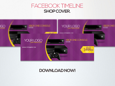 Facebook Timeline Shop Cover cover creative design download facebook photoshop psd shop timeline xbox