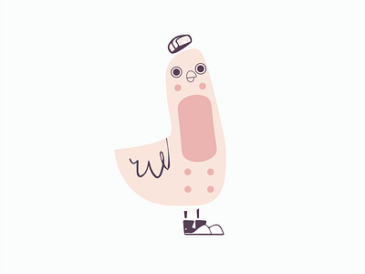 Pink Pigeon Band Aid