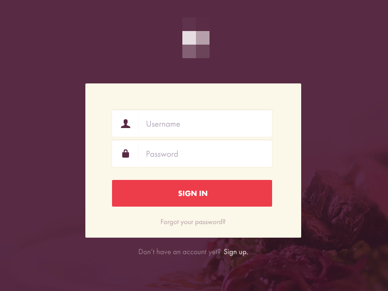 [GIF] Simple login animation flat form gif login sign in ui