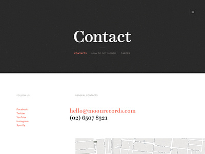 Record Label Website by Jaromir Kveton on Dribbble