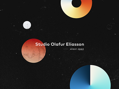 Olafur Eliasson Identity artist branding business cards design identity olafur eliasson school