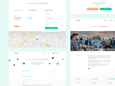 HoppyGo – General Subpages about career contact design form stats team ui ux website