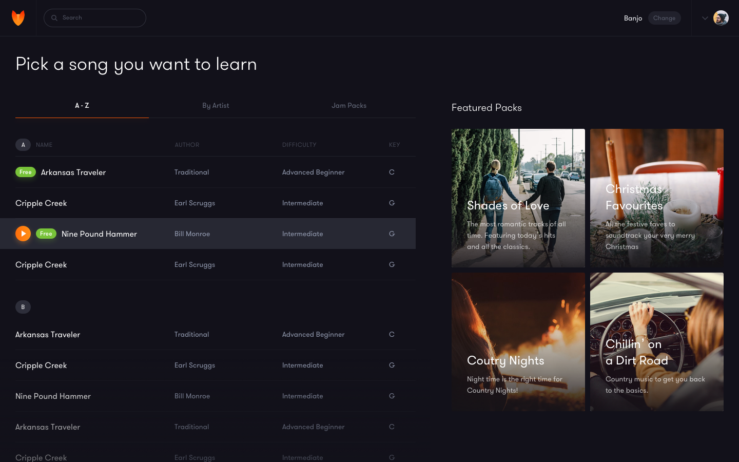 Tunefox App – Song List By Jaromir Kveton For Soulmates On Dribbble