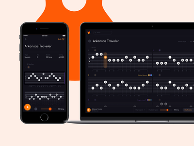 Tunefox – Song detail app design ios iphone learning music tunefox ui ux webdesign website