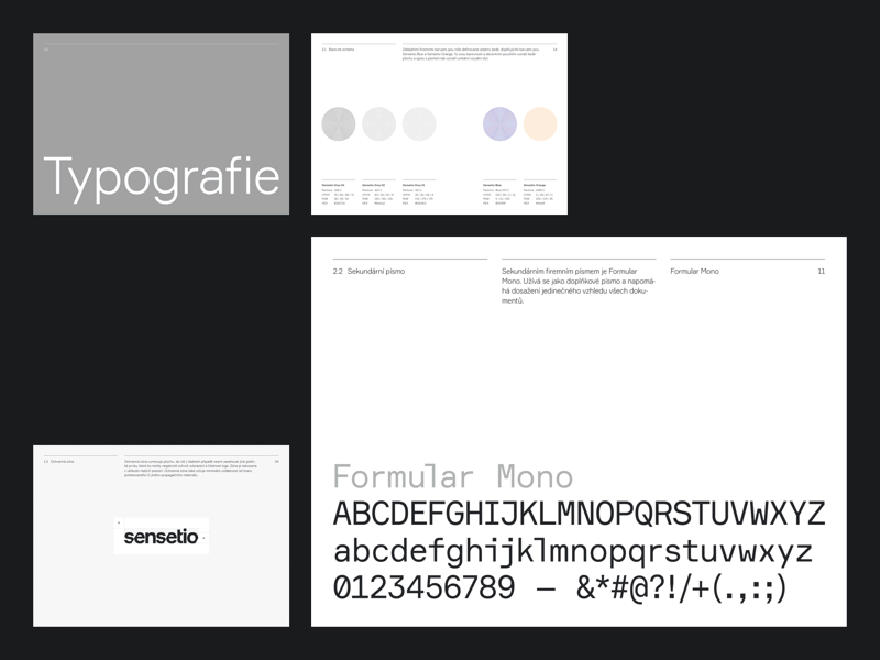 Sensetio – Brand Manual brand brand manual branding colors design guidelines logo sensetio typography