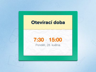 Opening hours hours icon icons medical opening paper simple texture time ui web website