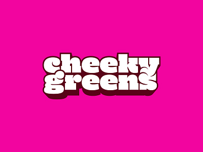 Cheeky Greens Logo design logo typography