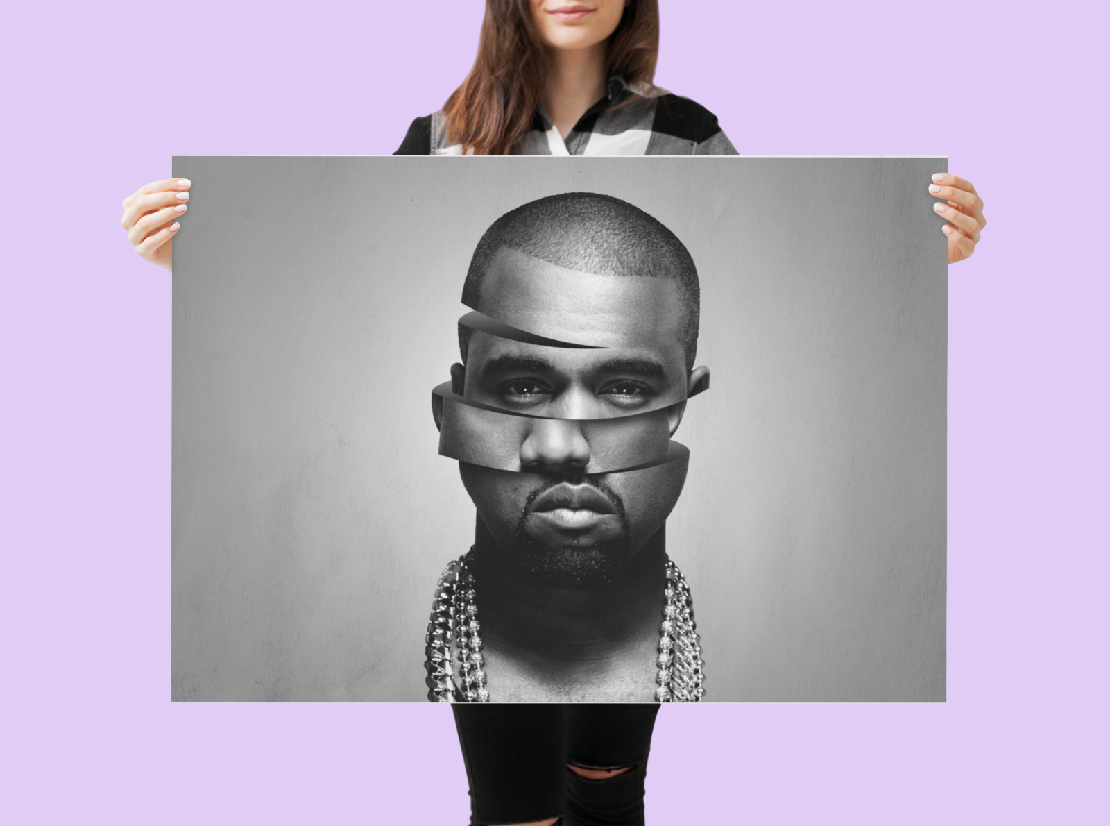 Kanye west ---t-shirt/poster.