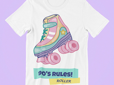 T-SHIRT---ROLLER [RETRO] design geek graphic illustration logo photoshop retro roller derby skate t shirt t shirt design t shirt illustration vintage