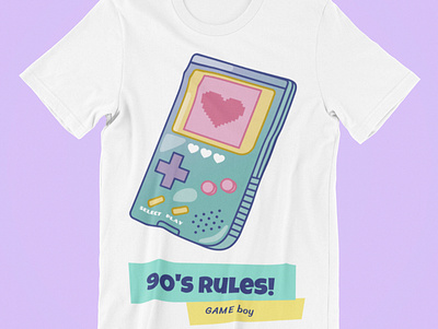 T-SHIRT---GAMEBOY [RETRO] addicted geek geeks megadrive nintendo retro sega t shirt t shirt design t shirt illustration tetris vintage