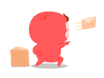 Send out action go illustration. mail. people. posture scene.work you