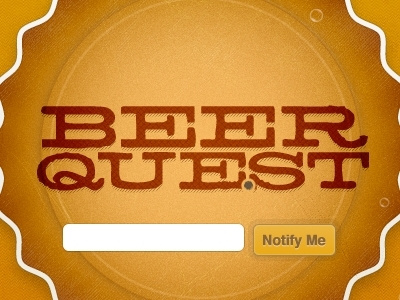 BeerQuest beer beerquest bottle cap button orange quest red