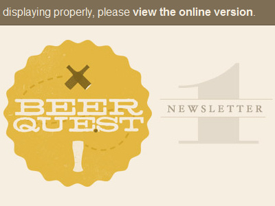 Beerque.st Newsletter 1 beer beerque.st email newsletter