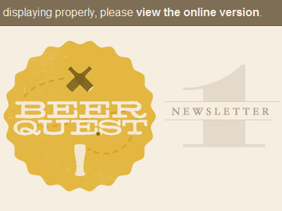 Beerque.st Newsletter 1