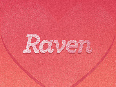 Raven archer heart pink texture