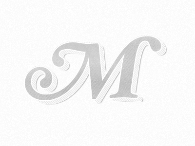 M gray texture typography white