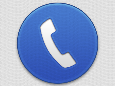 Big Blue Phone Button blue button phone wavy