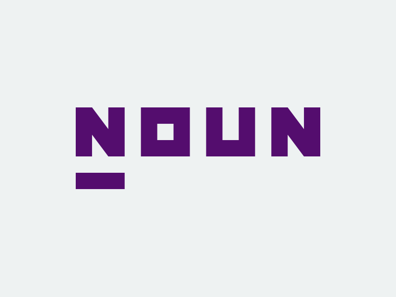Noun Logo by Jeremy Kratz on Dribbble