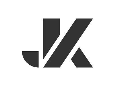Jeremy Kratz Logo j jk k logo monogram stencil