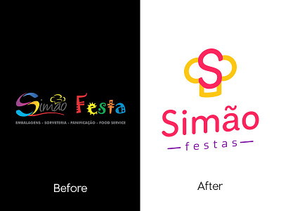 Simão Festas - Before and After brand design logo visual identity
