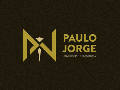 Paulo Jorge Brand dark mode brand brand design design logo visual identity