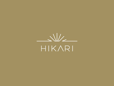 Hikari Apartments branding classy custom design logo minimal property residential complex