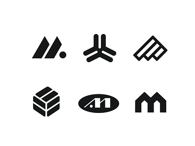 Logos for eco project in black.