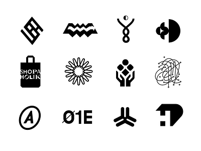 Logoset. black design graphic logo logoset logotype vector
