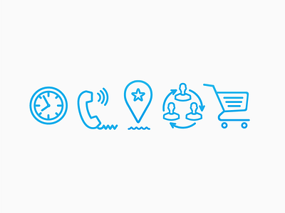 Iconset for Psyho.ua blue icon shop web