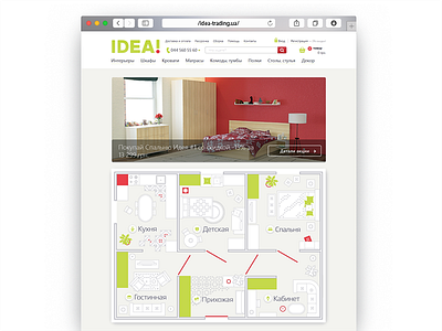 Plan of the apartment baner.