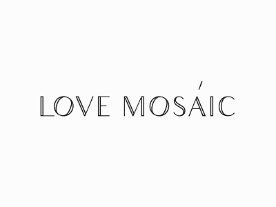 Logo redesign for a Love Mosaic Workshop (Consept). design graphic letters logo logotype vector