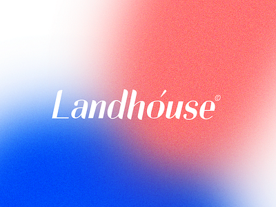 Logo for construction company Landhouse. branding design letters logo logotype typography vector