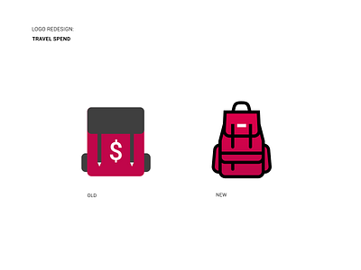 Travel Spend Logo Redesign. app design icon logo logo redesign redesign startap travel app